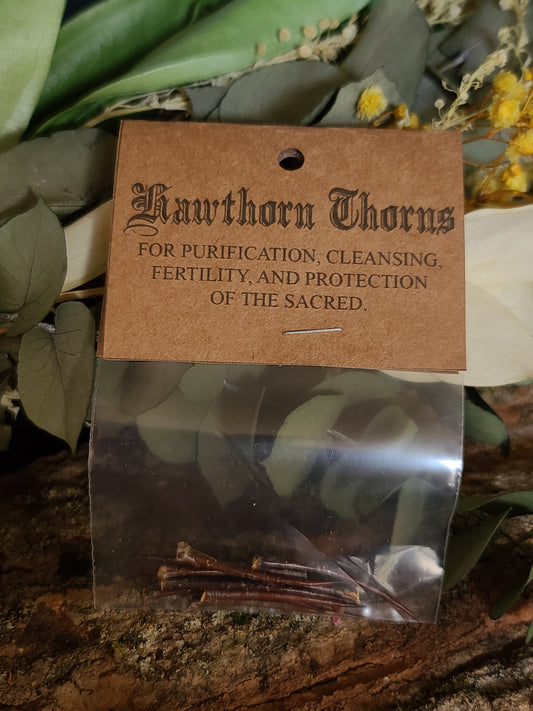 Hawthorn Thorns for purification, cleansing, fertility, and protection