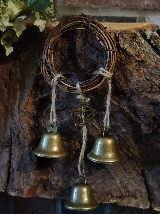 Witch Bells Protection Charm - Pentagram