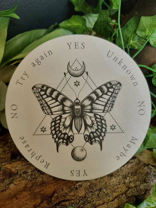 "Butterfly" Dual-Sided Wooden Pendulum Board