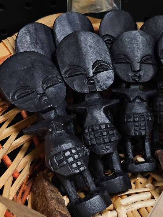 African Hand-Carved Wooden Ashanti Fertility Doll