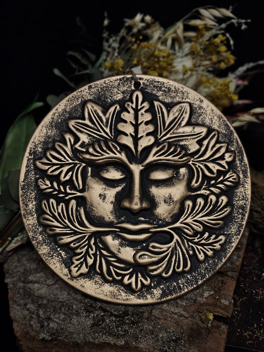 Bronze Green Goddess Terracotta Plaque