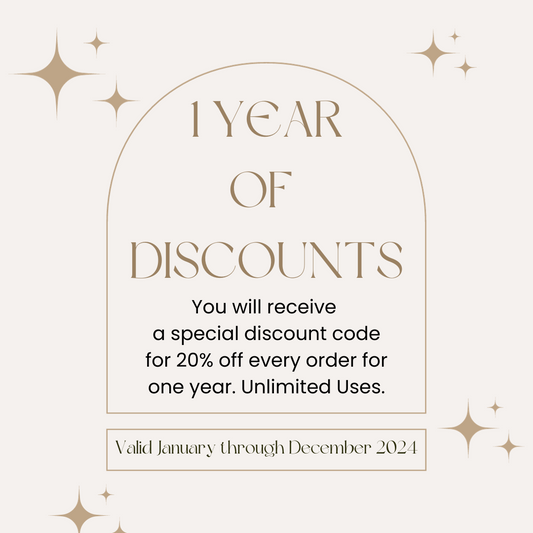RAFFLE: 1 Year of Discounts (5 entries)