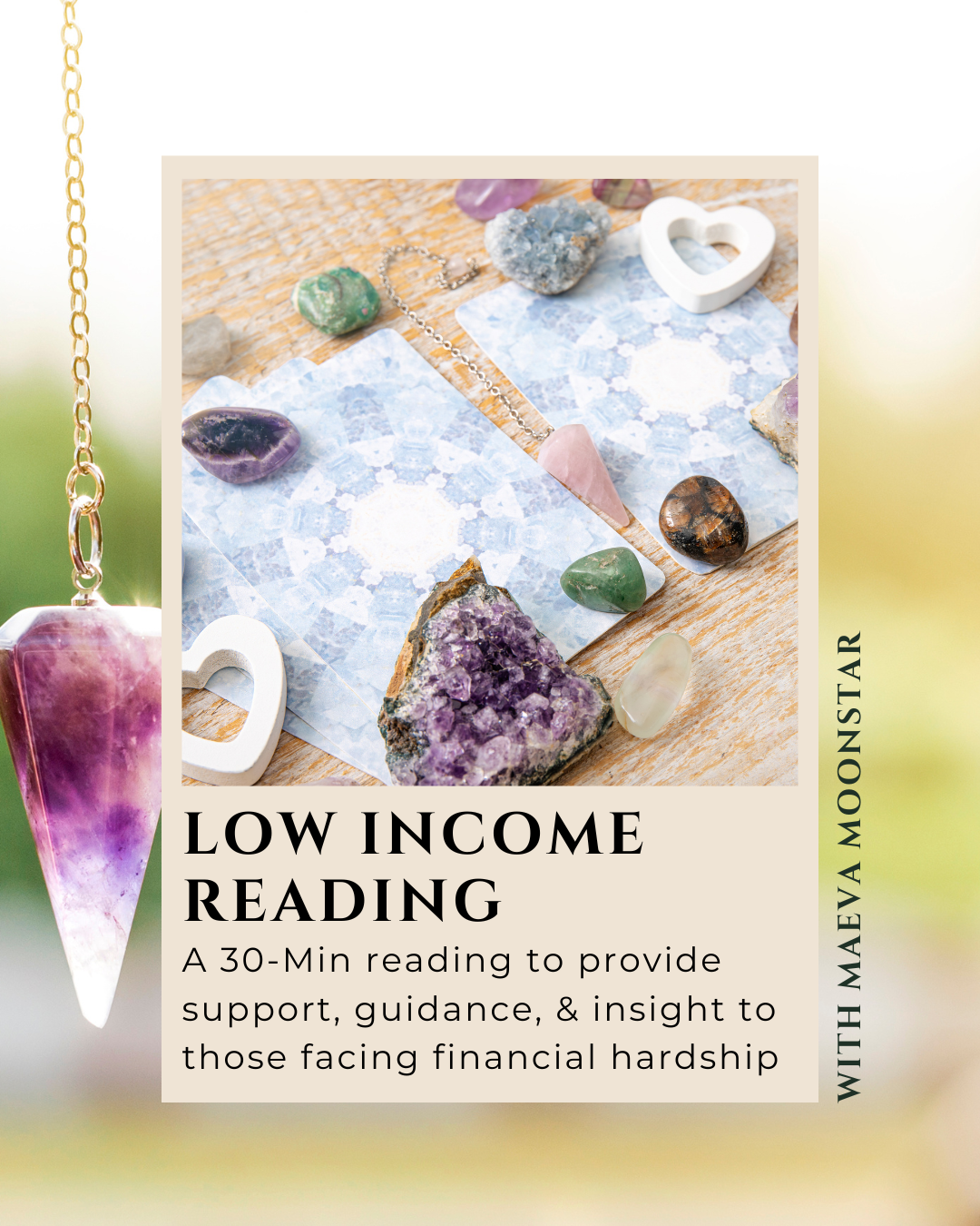 30-Min Low Income Reading (Maeva Moonstar)