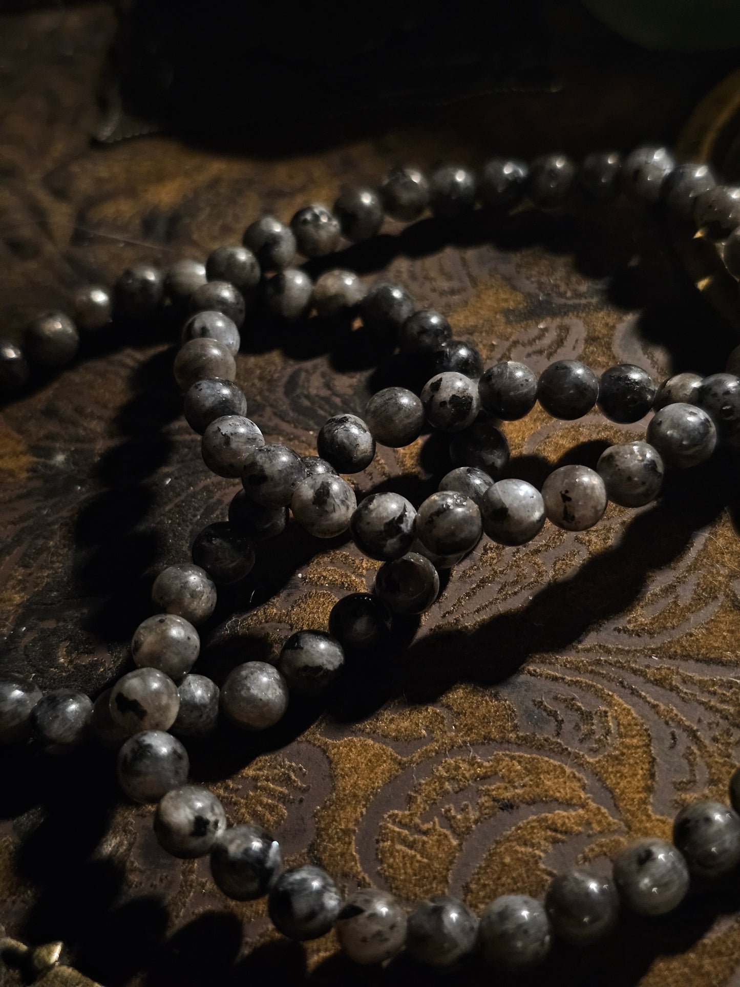 Larvikite Authentic Crystal Bracelet