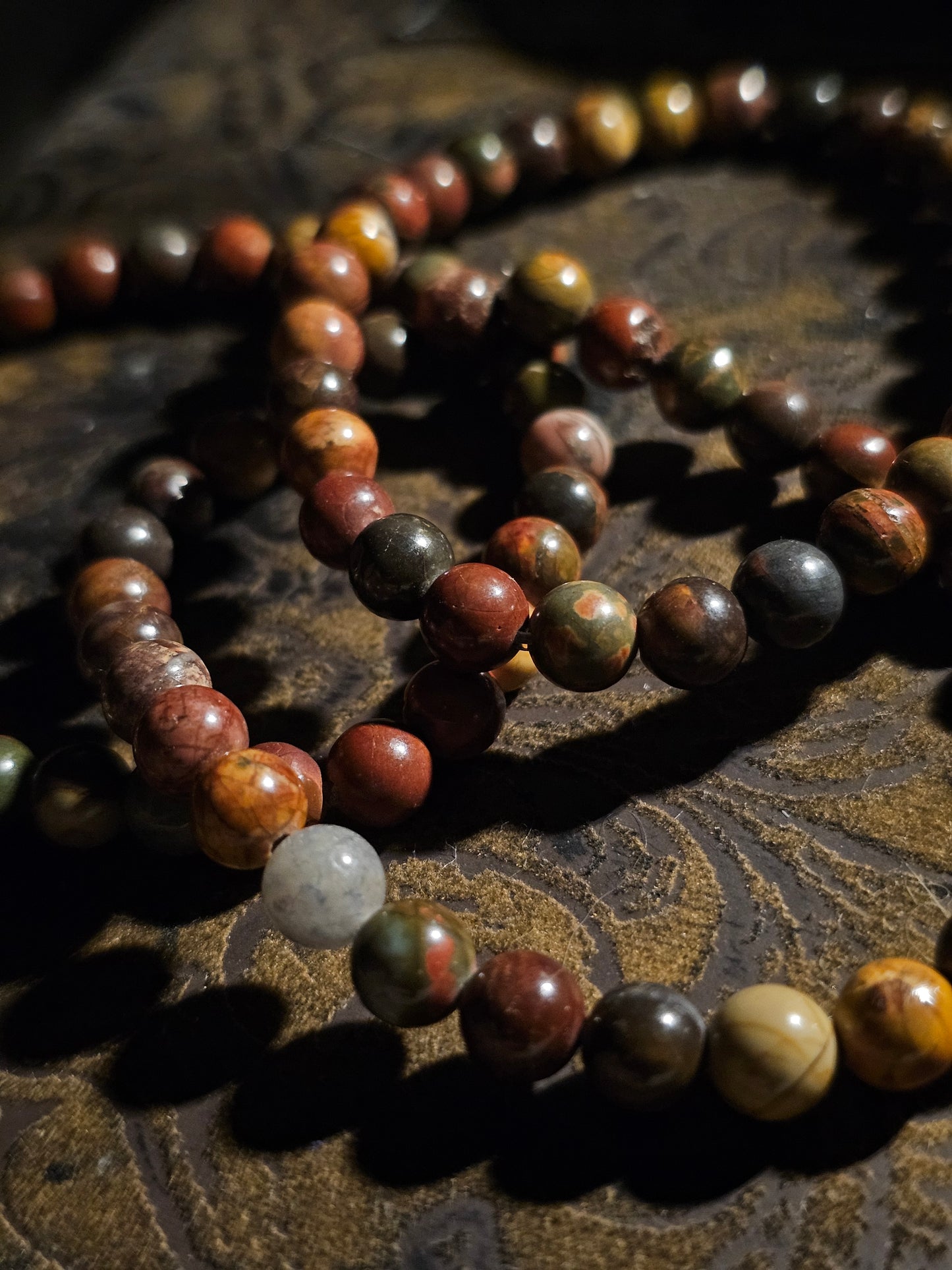 Red Creek Jasper Authentic Crystal Bracelet