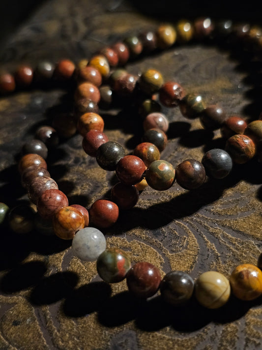 Red Creek Jasper Authentic Crystal Bracelet