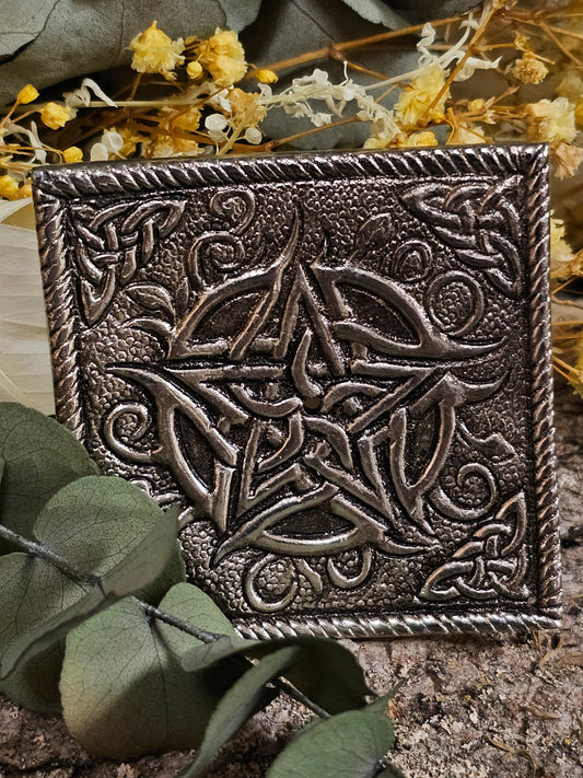 Pentacle - Metal Incense Holder