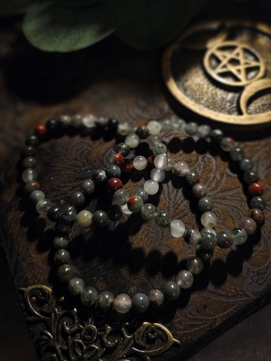 Bloodstone Authentic Crystal Bracelet