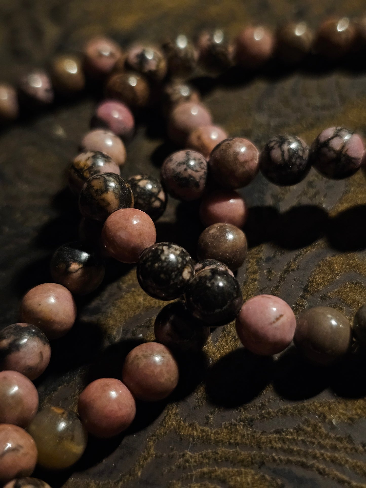 Rhodonite Authentic Crystal Bracelet