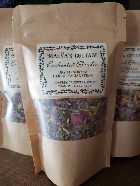 ENCHANTED GARDEN Herbal Facial Steam Blend (Dry to Normal)