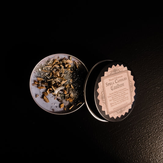 Cauldron Spell Candle for Transformation & Spiritual Growth