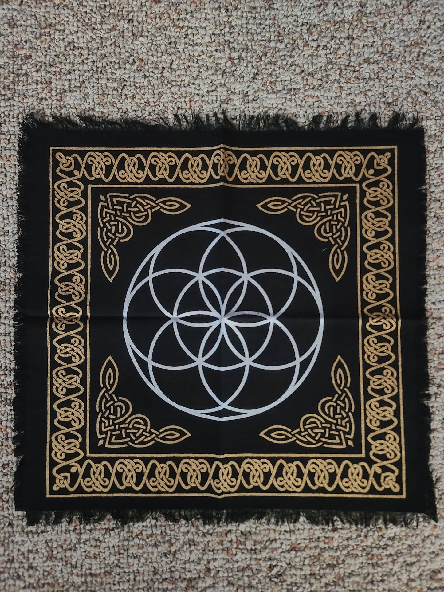 Seeds of Life Altar Cloth 18x18"