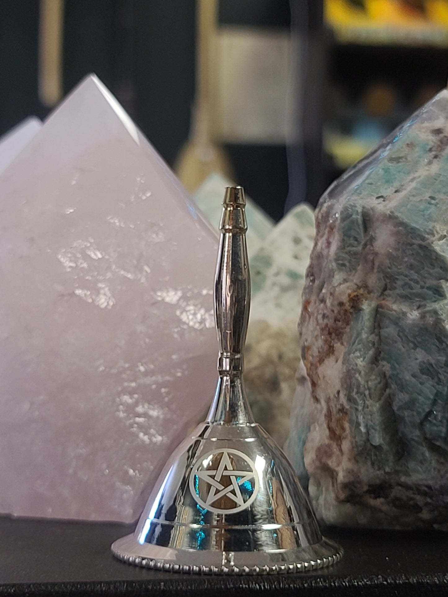 Pentacle Silver Plated Altar Bell