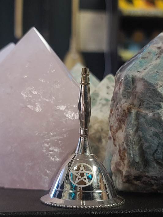 Pentacle Silver Plated Altar Bell