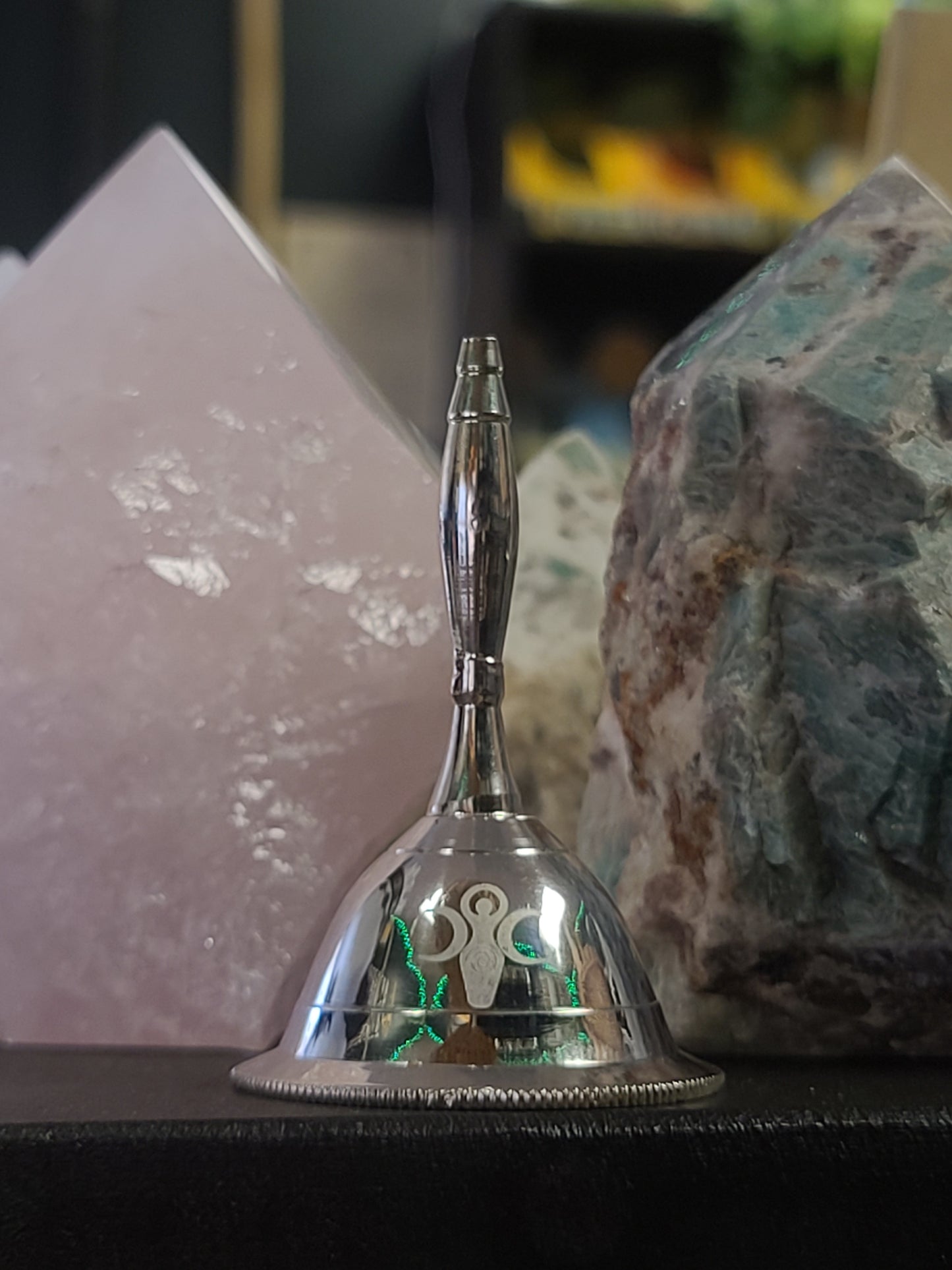 Goddess Silver Plated Altar Bell