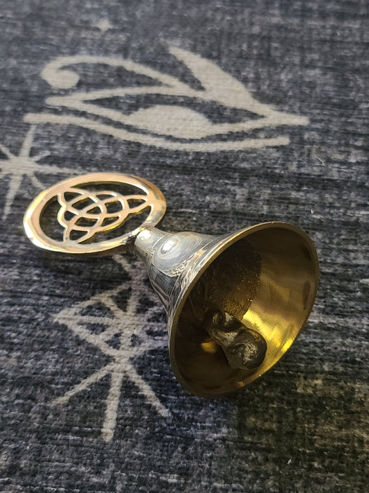 Triquetra Brass Altar Bell