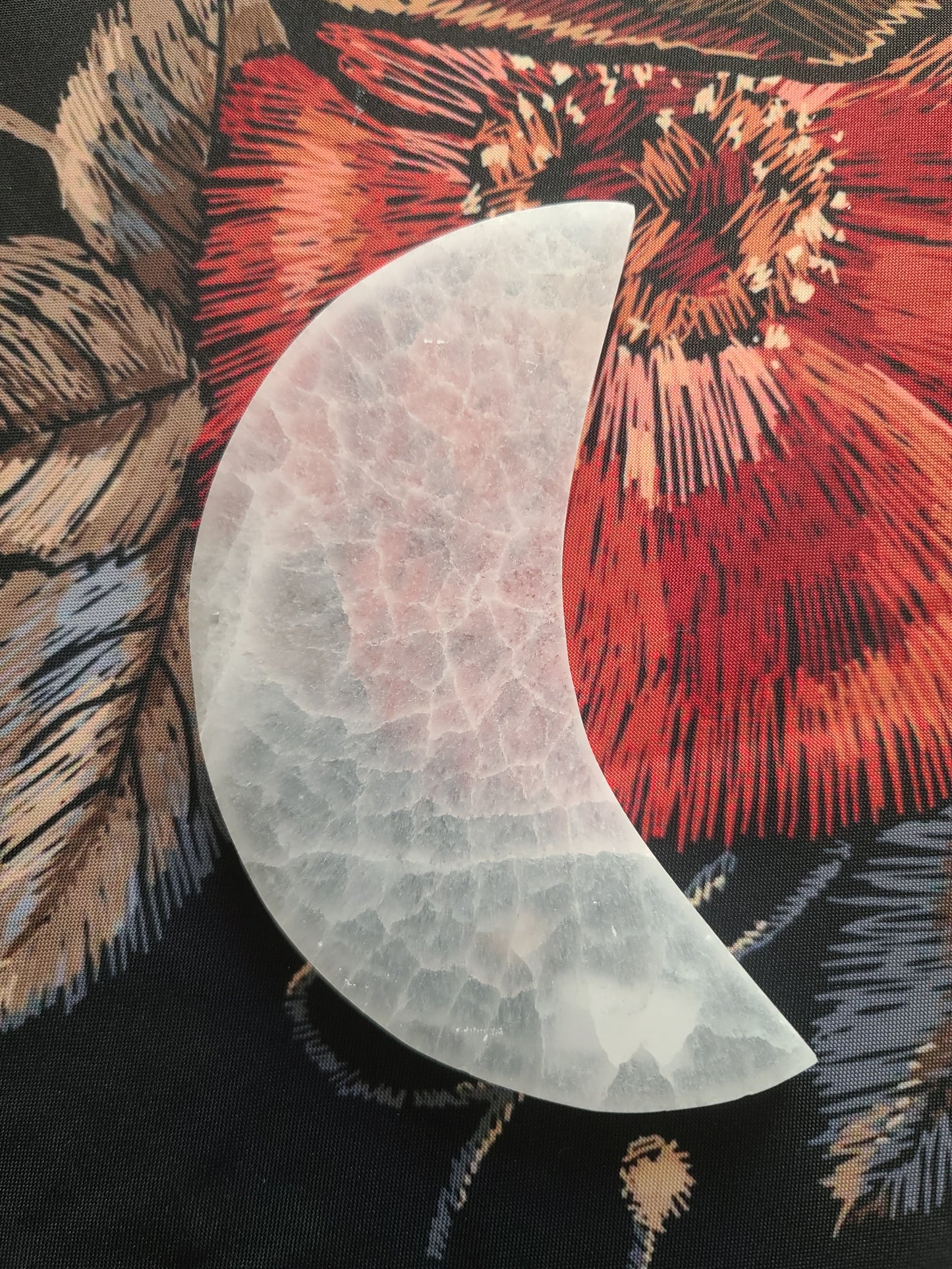 Selenite Moon Charging Plate