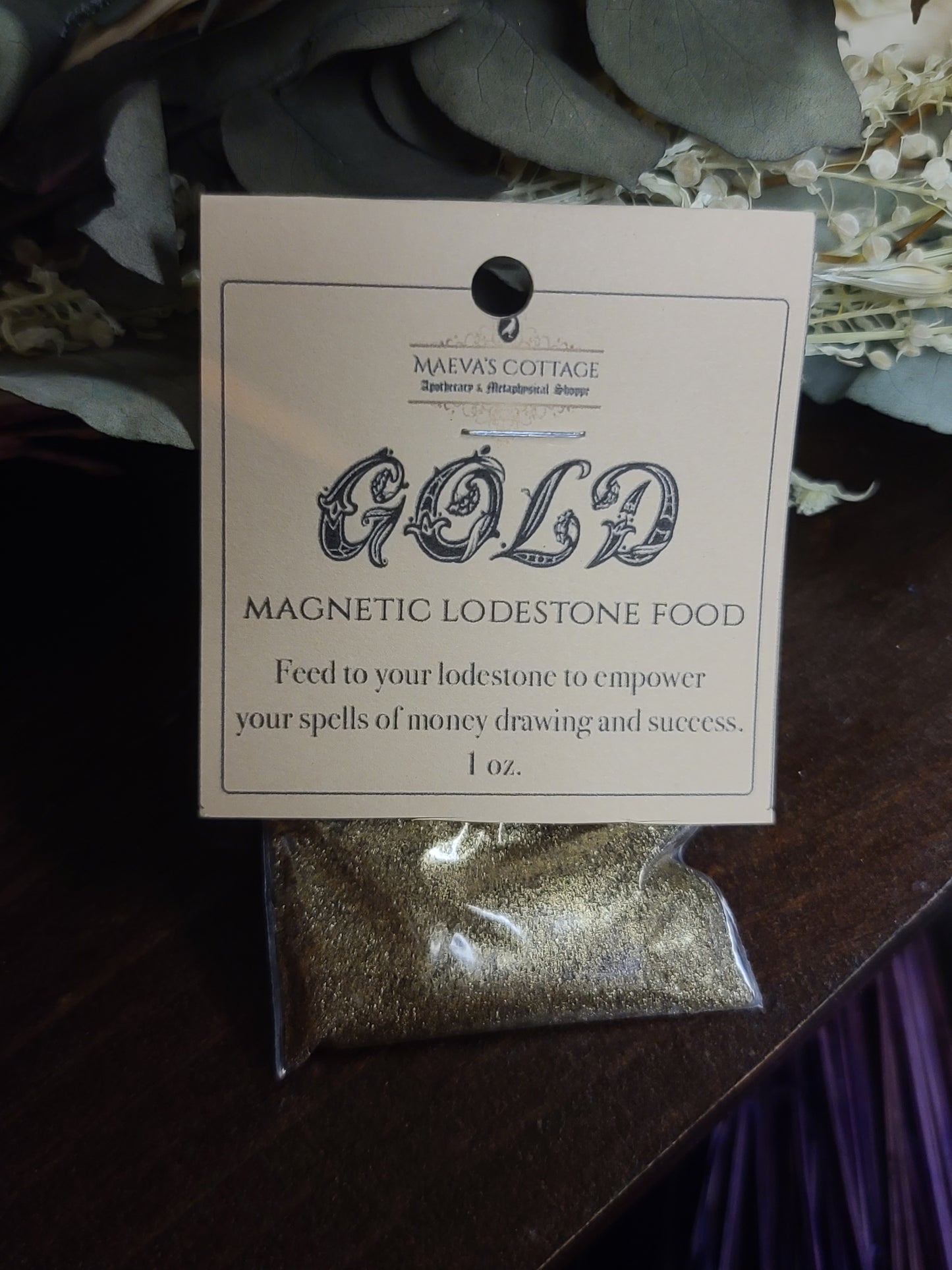 Lodestone Food (Gold) for Prosperity, Abundance, Success, & Money Drawing