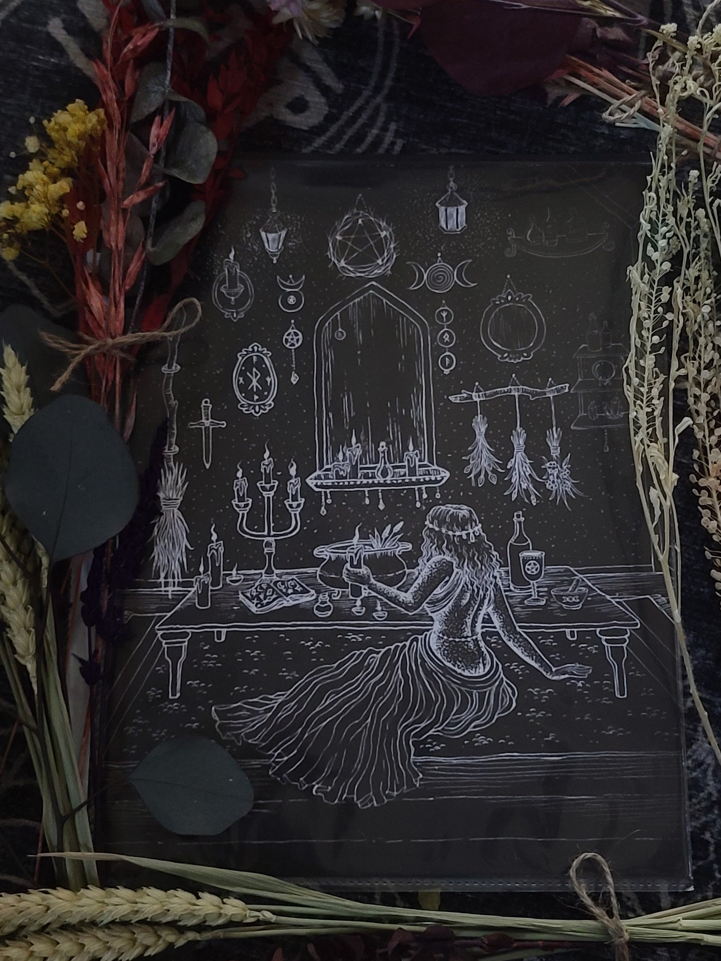 "The Solitary Witch" Artwork Print by Crystal Diaz