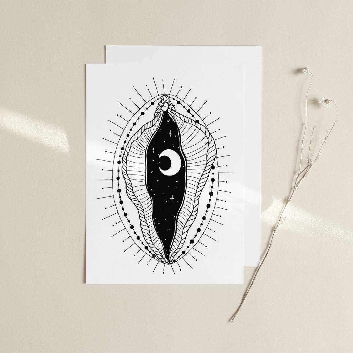 Moonlight Art 8.5x11" by Melina Lamoureaux