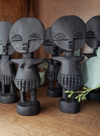 African Hand-Carved Wooden Ashanti Fertility Doll