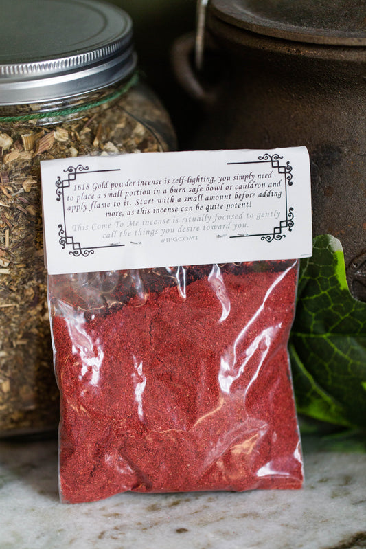 1618 Gold - COME TO ME - Powder Incense for attracting your desires towards you