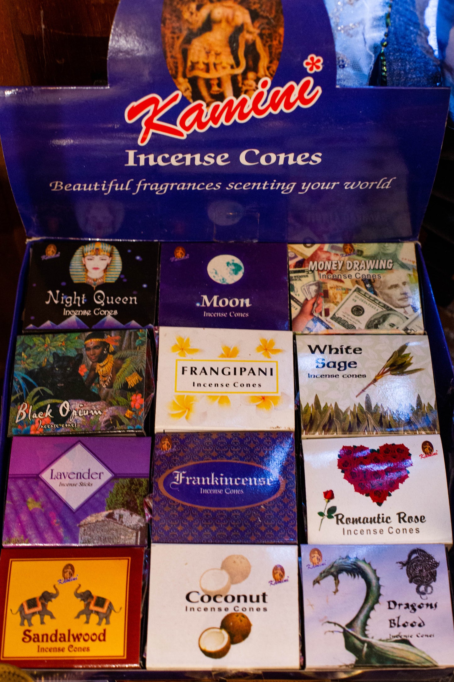 Kamini Incense Cones with Burner (Choose Fragrance)