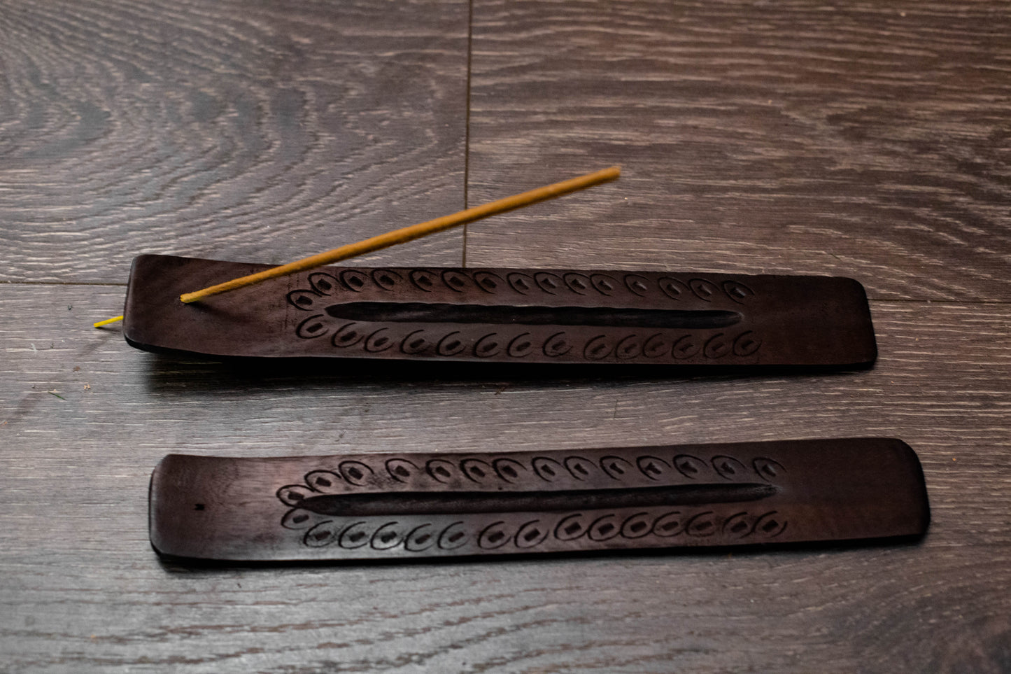 Black Wooden Incense Stick Holder