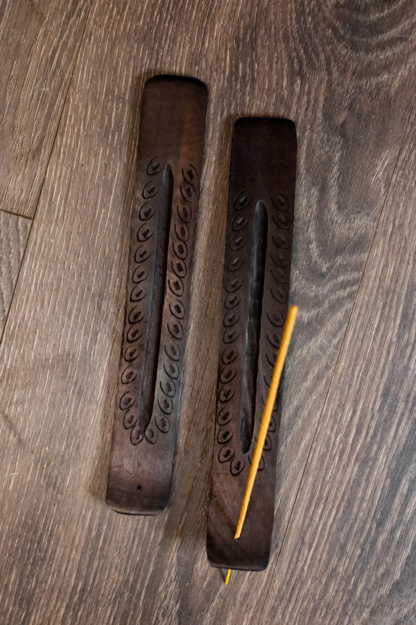 Black Wooden Incense Stick Holder