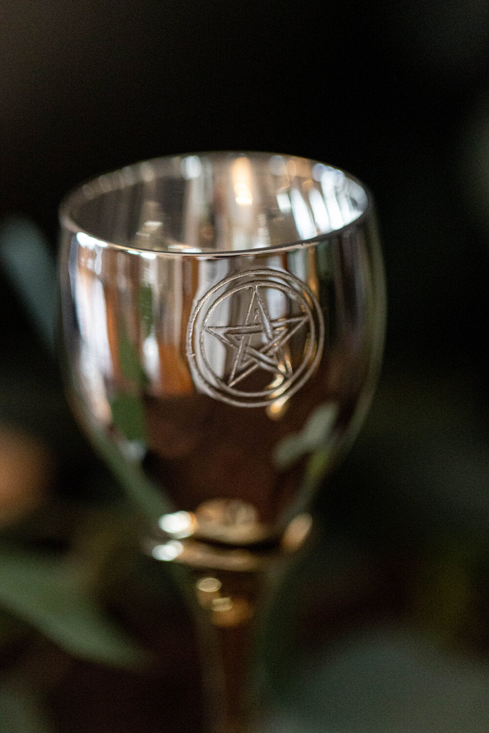 Pentacle Silver and Brass 5" Chalice