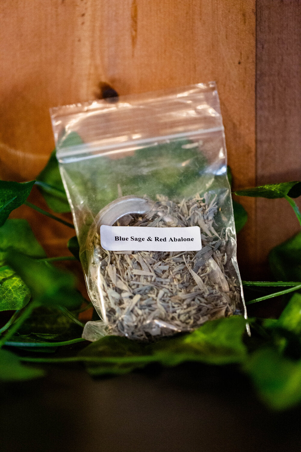 Blue Sage with Abalone Shell