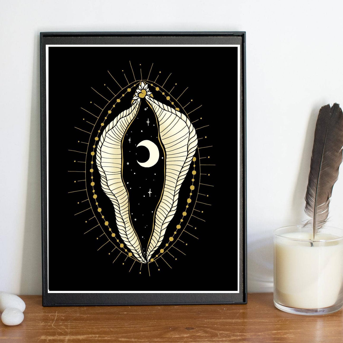Moonlight Dark Art 8.5x11" by Melina Lamoureaux
