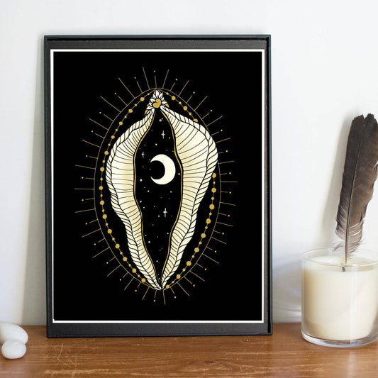 Moonlight Dark Art 8.5x11" by Melina Lamoureaux