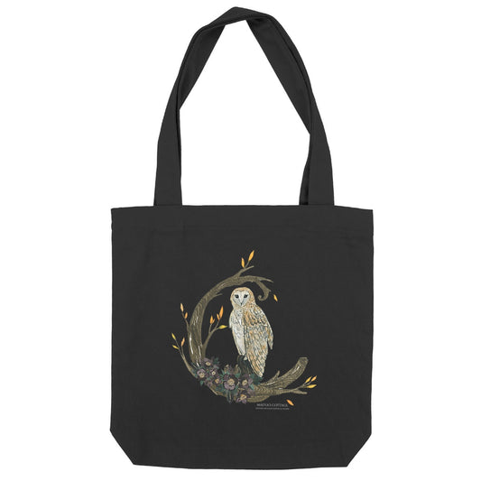Maeva's Cottage - Owl Familiar - Recycled Heavyweight Totebag
