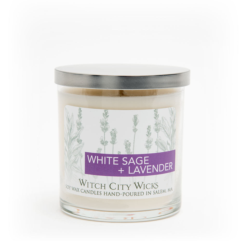 Witch City Wicks - White Sage + Lavender Soy Candle