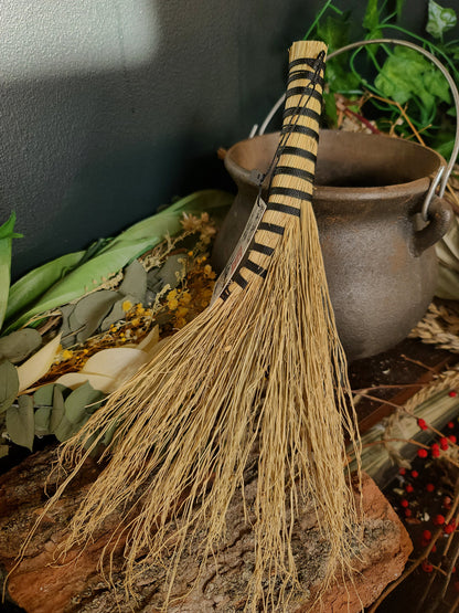 Handcrafted Turkey Tail Broom (Natural)