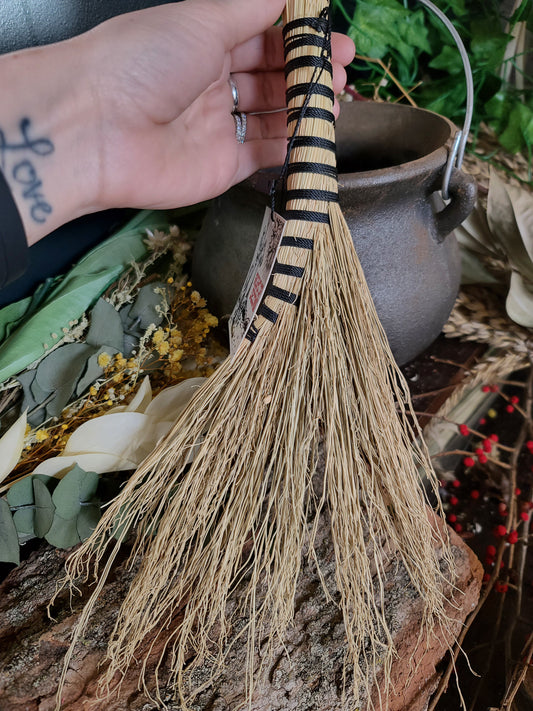 Handcrafted Turkey Tail Broom (Natural)
