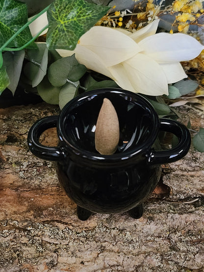 Ceramic Cauldron Incense Cone Burner