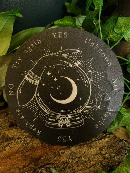 "Crystal Ball" Dual-Sided Wooden Pendulum Board