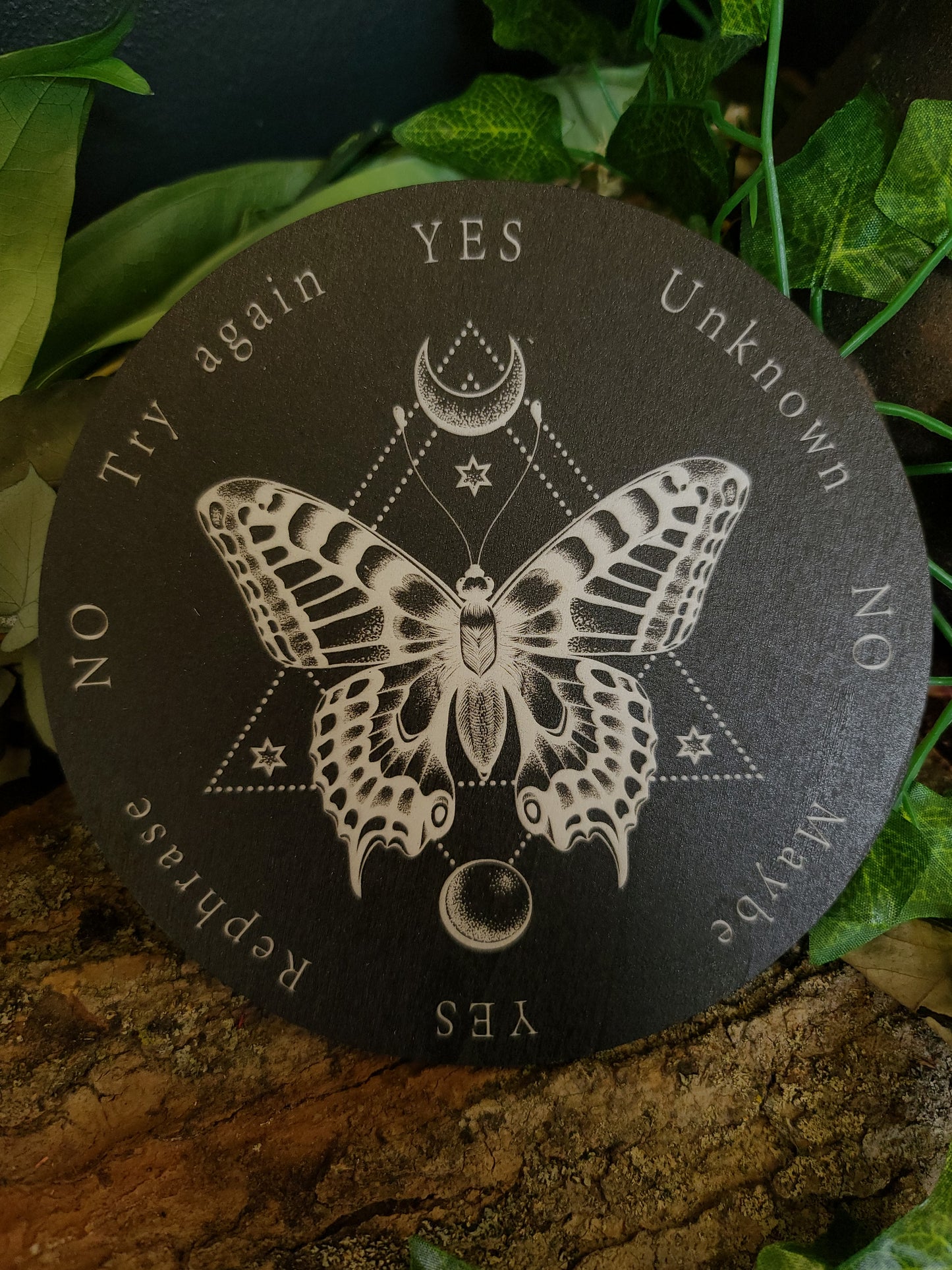"Butterfly" Dual-Sided Wooden Pendulum Board