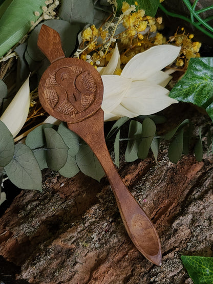 Goddess Wooden Carved Altar Spoon