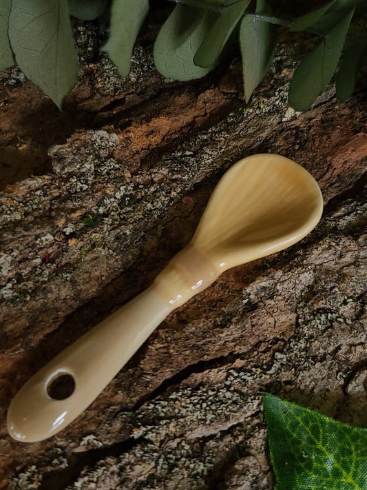Mini Witch Broom Ceramic Altar Spoon
