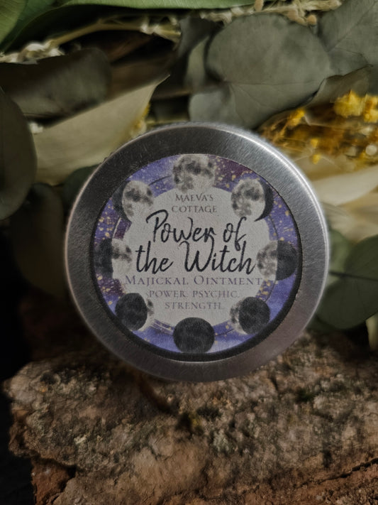 Power of the Witch Ritual Ointment for Power & Psychic Strength by Maeva