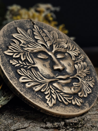 Bronze Green Goddess Terracotta Plaque