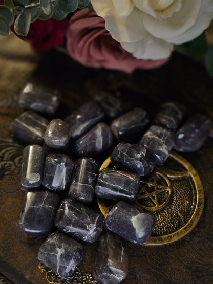 Iolite "Viking's Compass" (Tumbled)