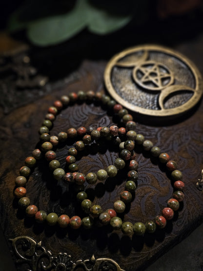 Unakite Authentic Crystal Bracelet
