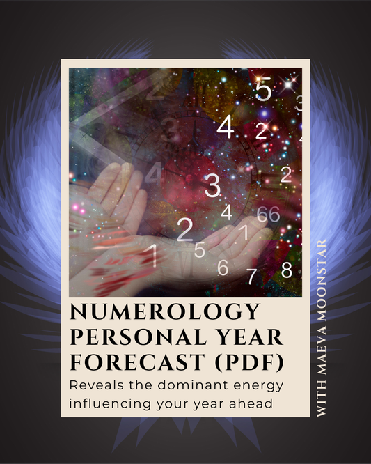 Numerology Personal Year Forecast (PDF Report by Maeva Moonstar)