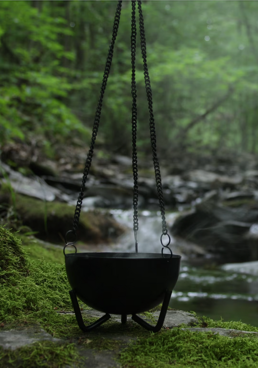 Hanging Black Cauldron Burner (Small or Large)