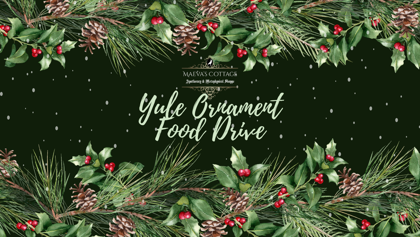 Yule Ornament Crafting Food Drive for RI Community Food Bank (12/3/23 @ 1-4PM)