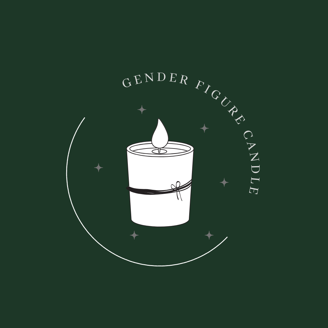 White Female Gender Candle